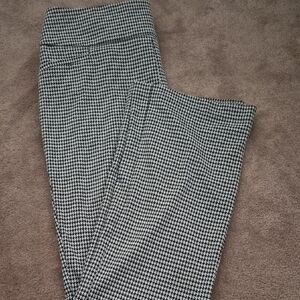 New York & Company Black and White Houndstooth Boot Cut Pants
